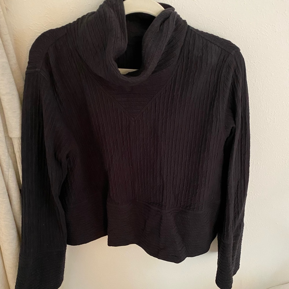 Black Lululemon Funnel Neck Pullover